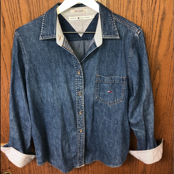 Tommy Hilfiger Tops - Vintage Tommy Hilfiger denim button down